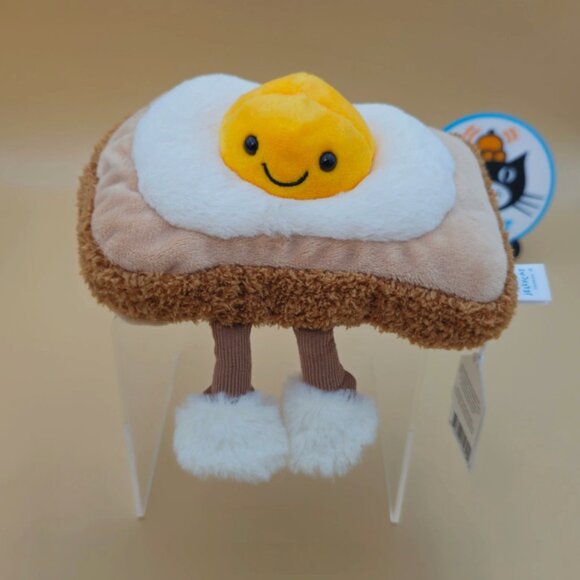 Jellycat AMUSEABLE EGGLANTINE EGG ON TOAST Cute Soft Edition BNWT - Picture 1 of 6